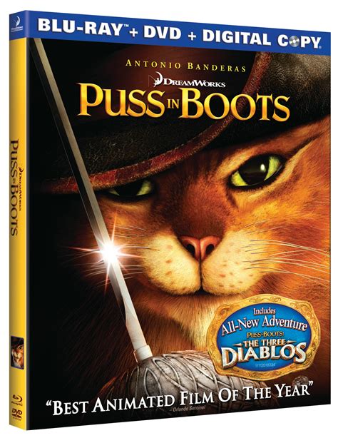 Puss In Boots Set For February Hi Def Ninja Blu Ray Steelbooks