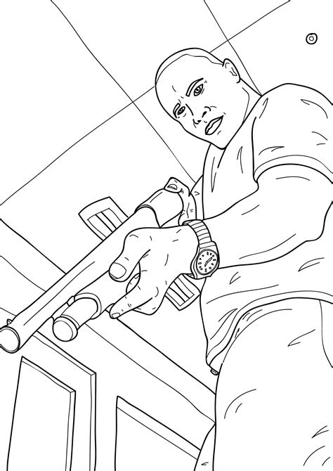 Dwayne Johnson The Rock Pages Coloring Pages