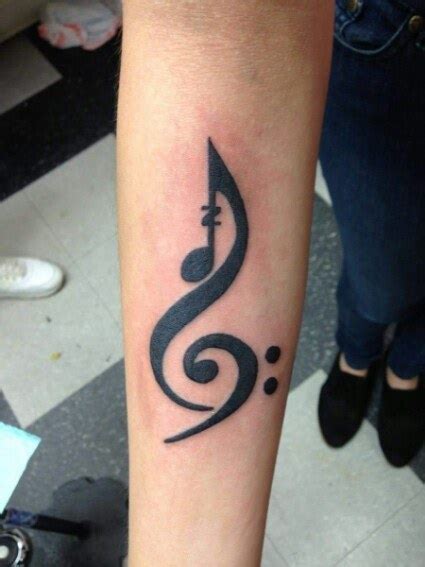 Drum Kit Tattoo Ideas ~ Treble Clef Tattoos Designs Ideas And Meaning