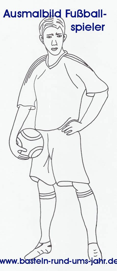 Ausmalbild fussballspieler