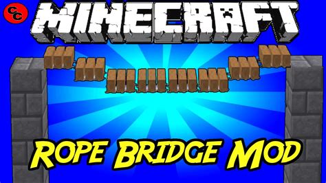 Minecraft Mods Rope Bridge Mod 1 8 Youtube