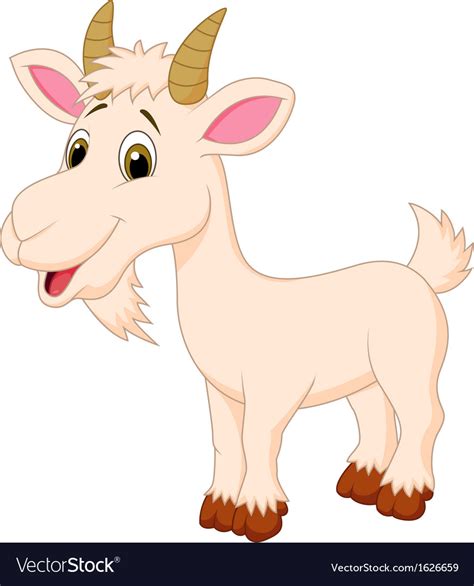 Goat Cartoon Character Royalty Free Vector Image