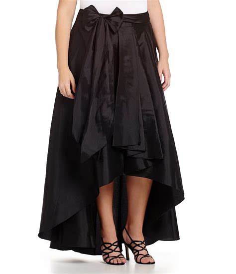 Adrianna Papell Plus Hi Low Taffeta Skirt Dillards