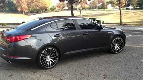 It helps figure out the possible stock and custom offset rage, wheel width parameters, and the kia optima bolt pattern that is important for the correct fitment. 2011 Kia optima on 20s - YouTube