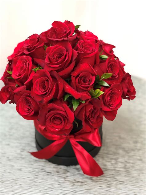 Fresh Red Rose Box Arrangement Rrb In Jackson Heights Ny Ultima Florals