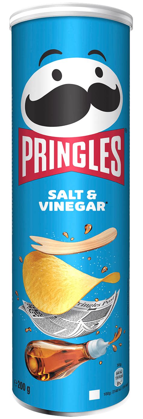Pringles Salt And Vinegar Crisps 200g Pringle Uk