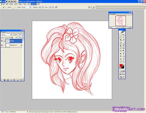 How To Make Anime Lineart Photoshop Step By Step Anime Characters