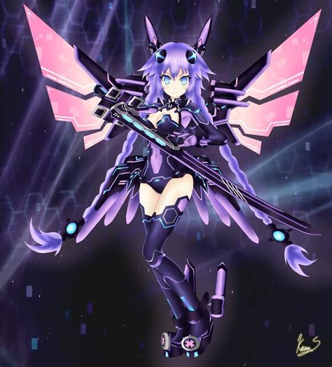 Choujigen Game Neptune Neptune Purple Heart Art By Keima Scarlet