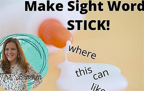 Sight Words Make Them Stick Small Online Class For Ages 5 7
