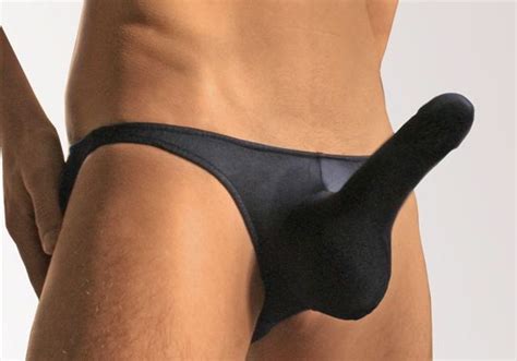 Gear Bulges Bulging In Black Thongs
