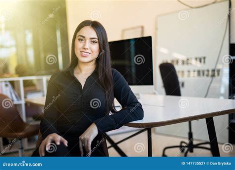 Modern Young Business Woman In The Office Stock Image Image Of