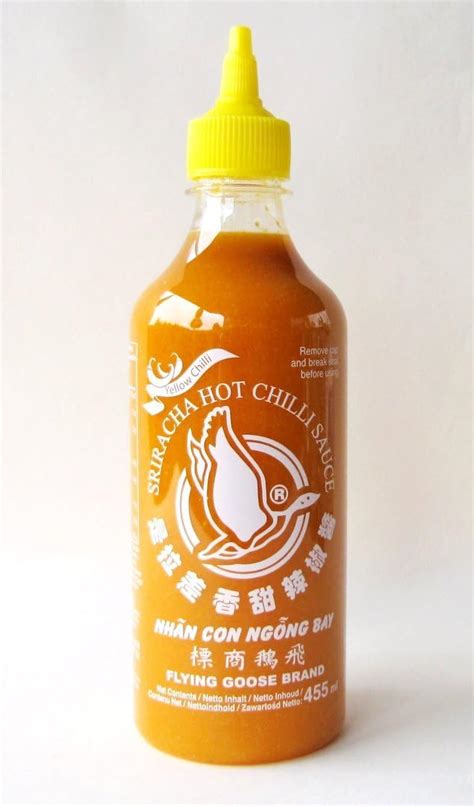 Flying Goose Sriracha Hot Yellow Chilli Sauce 455ml Uk Grocery