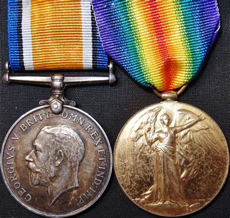 Ww1 British Army Medal Pair Group Medals Charles Gobey Jb Military
