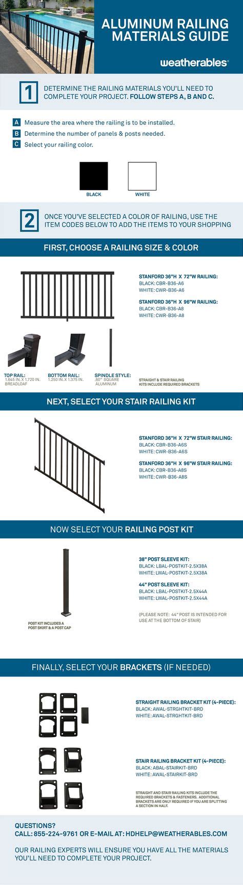 Maybe you would like to learn more about one of these? Weatherables Stanford 36 in. H x 96 in. W Textured Black Aluminum Stair Railing Kit-CBR-B36-A8S ...
