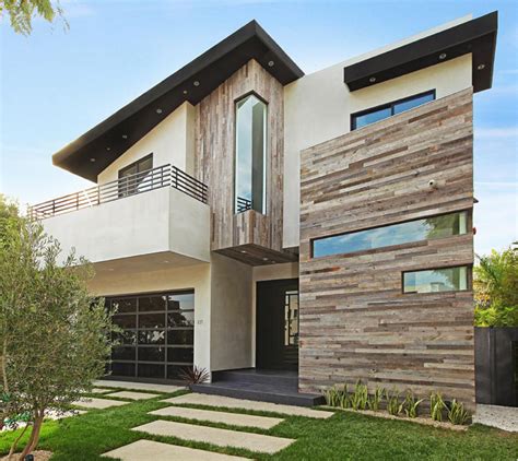 Reclaimed Wood And White Stucco Exterior Design House Pinterest