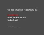 from habit to excellence . . . | foodsforbrain