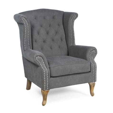 [elegant dinning chairs heavy duty chairs' back and seat are all thick padded with nailhead. Belham Living Tatum Tufted Arm Chair with Nailheads Gray ...