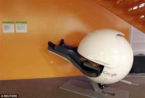 Nap pods also known as sleep pods, napping pods or nap capsules are special types of structures or chairs, often used in corporate/ workplace environments, hospitals and universities. Google employees enjoy free gourmet food and naps at work ...