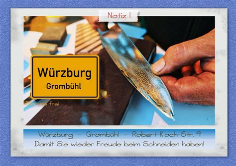 Auf lokalwissen im branchenbuch würzburg finden sie 2 einträge mit. Wir schärfen Messer, Scheren und Sägemesser professionell