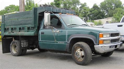 Sell Used 1997 Chevy 3500 Diesel Dump Body Dual Wheels Work Truck In