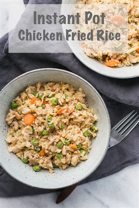 It's a wonderful rice side dish with flavor from just one leftover piece of fried chicken. Instant Pot Chicken Fried Rice - 3 Scoops of Sugar