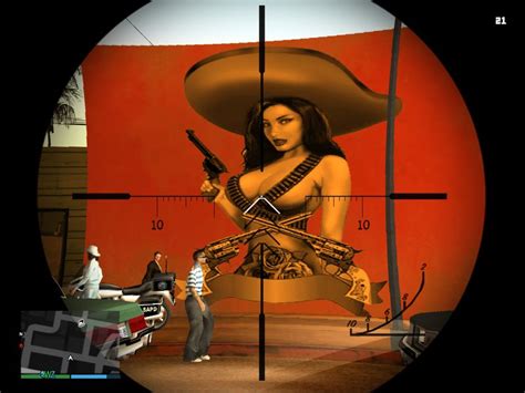 Gta San Andreas Sexy Charra Wall Poster Mural Fixed Mod