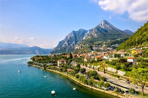 Premium Photo Panorama Of Marone On Lake Iseo In Italy