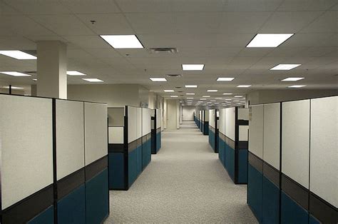 Empty Cubicles In An Office David A Marshall