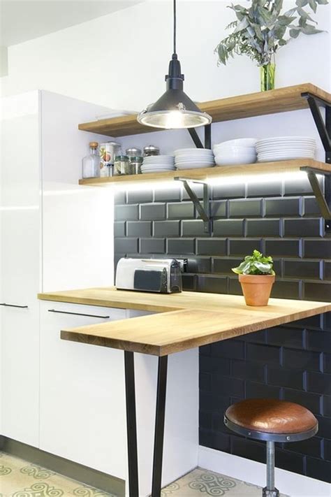 Estas barras de cocina son perfectas para tu departamento ya que son pequeñas y sólo las debes deslizar cuando las quieras utilizar. Cocinas con barra - Decoración de Interiores y Exteriores ...