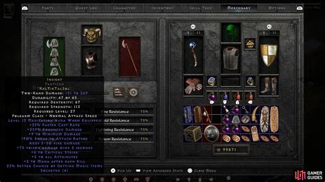 Diablo 2 Rune Recipes Weapons Dandk Organizer