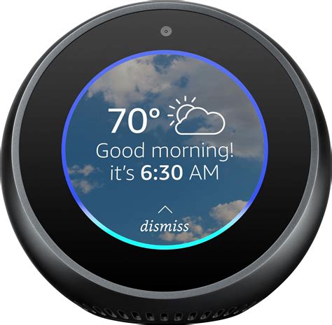 Customer Reviews Amazon Echo Spot Smart Alarm Clock With Alexa Black