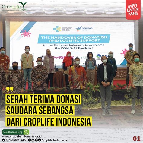 Serah Terima Donasi 150 Tabung Oksigen CropLife Indonesia