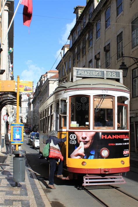 Lisbon Streetcar Editorial Photography Image Of Rails 39017467