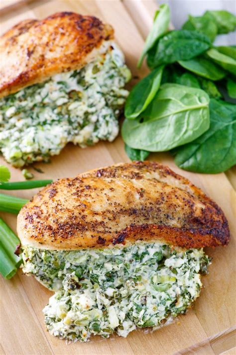 Feta And Spinach Stuffed Chicken Breasts Cooking With Carlee