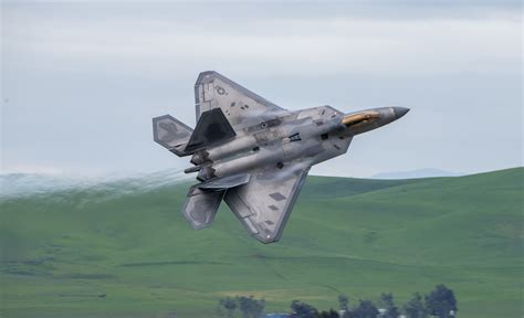 A United States Air Force F 22a Raptor Stealth Fighter Jet