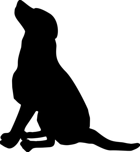 Sitting Dog Silhouette At Getdrawings Free Download