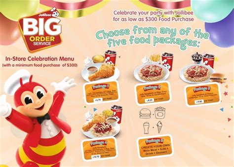 With so many packages to choose from, we have something for everyone! Jollibee Singapore - Jollibee Party Package | Facebook