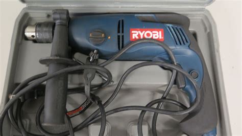 Ryobi 12 Hammer Drill 2 Speed Reversible W Hard Case