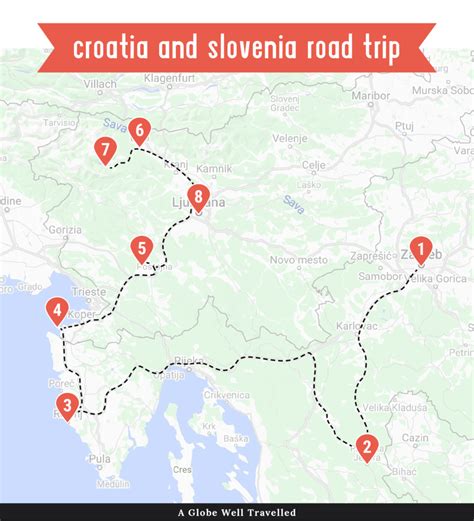 10 Days In Croatia Slovenia Road Trip Itinerary A Globe Well Travelled