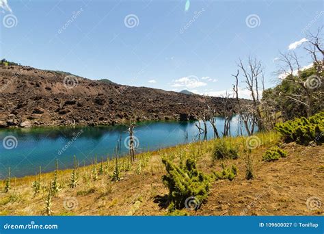 Volcanic Landscape Chilean Patagonia Chile Stock Image Image Of