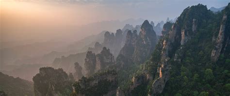 The Zhangjiajie Mountains 219 Widescreenwallpaper