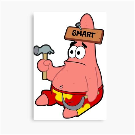 Patrick Star Memepatrick Star Angry Canvas Print For Sale By Ninuci