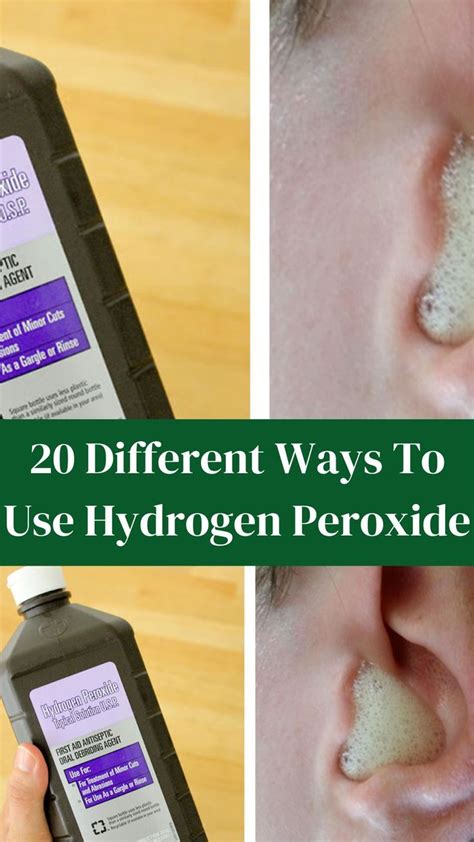 20 Different Ways To Use Hydrogen Peroxide Hydrogen Peroxide Uses Cure Nails Gargle Working