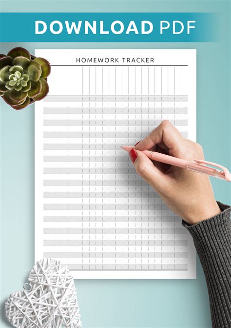 Free Homework Planner Printable