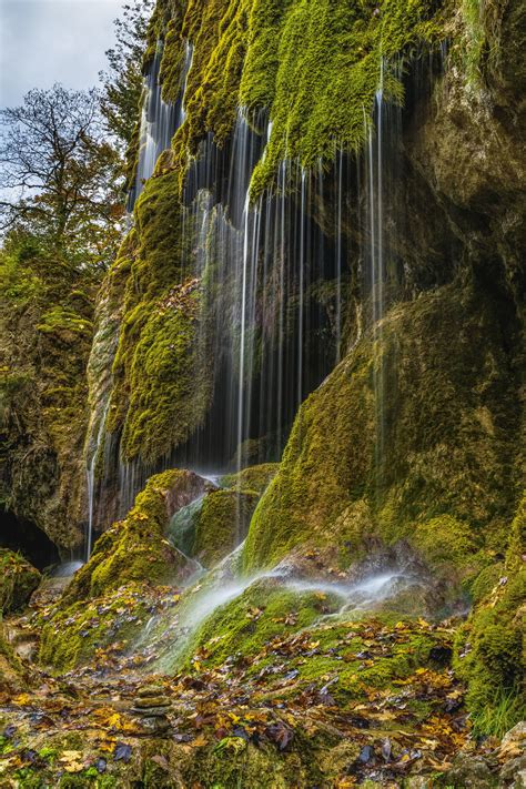 Waterfalls On Mountain Cliff · Free Stock Photo