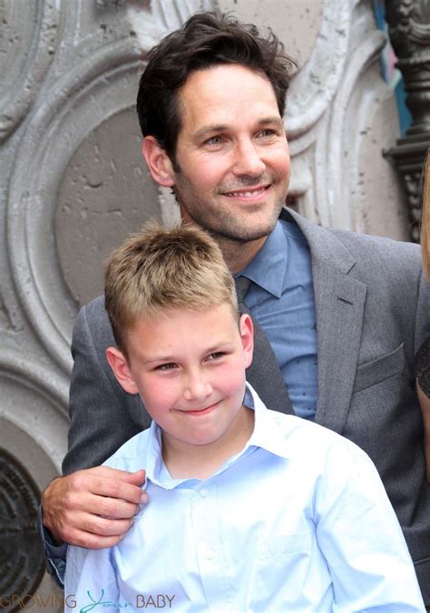 Paul Rudd With Son Jack At Walk Of Fame Ceremony Growing Your Baby