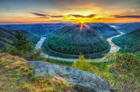 In The Mountains New River Gorge West Virginia New River