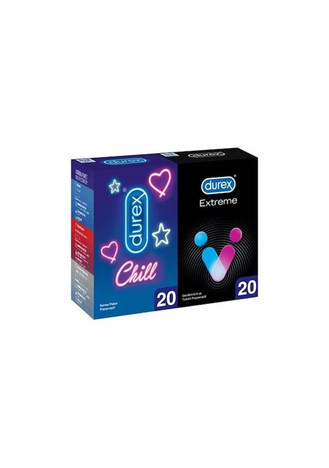 Durex Chill Karma Prezervatif 20li Extreme Geciktiricili Prezervatif