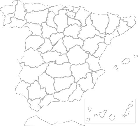 Mapa De España Provincias Mapa De España Por Provincias Para
