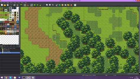 Rpg Maker Mv Mapping A Woodsforest Timelapse Commentated Youtube